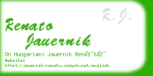 renato jauernik business card